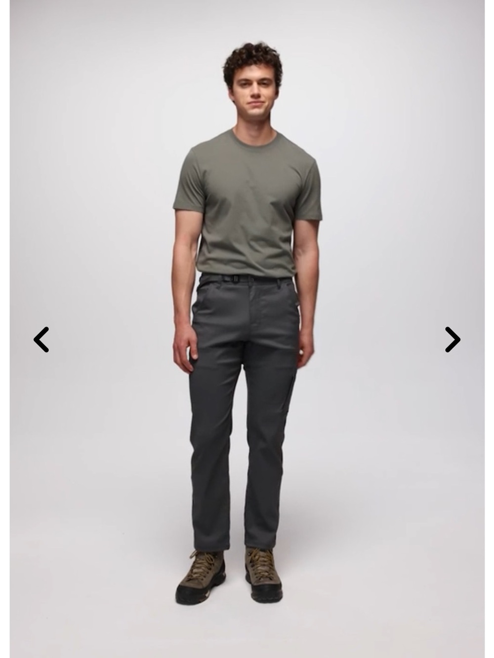 Prana Men's stretch Zion 2 in Iron Grey Pants 33x30